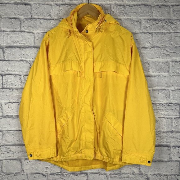 Vintage 80s-90'S Eddie Bauer two-tone nylon parka with black tag, size M, men's Nylon navy blue type Vintage Second Hand